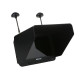 Дисплей HD FPV 7" HIEE HDRM808 1024x600 з двома приймачами 5.8GHz 32 канали та акумулятор.